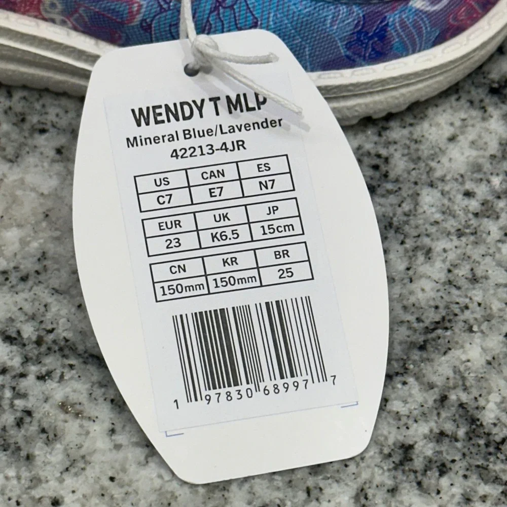 Hey Dude Kids C7 Wendy Loafer Blue Lavender My Little Pony Glitter Magic Limited